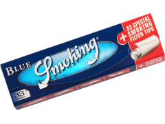 Бумага для самокруток Smoking King Size Blue + Filter Tips