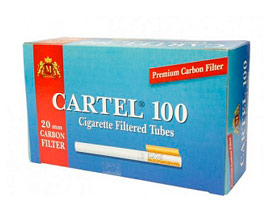 Гильзы для самокруток Cartel Carbon 100 шт