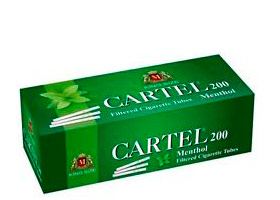 Гильзы для самокруток Cartel Menthol 200 шт