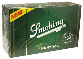 Гильзы для самокруток Smoking Menthol 100 шт