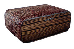 Хьюмидор Gentili Croco Brown на 40 сигар Limited Edition SV40-Croco-Dark