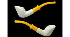 Курительная трубка Altinay Meerschaum Carved Bent  Cobra, без фильтра