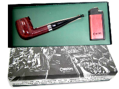 Курительная трубка CHACOM Pipe&Briquet Straight + зажигалка