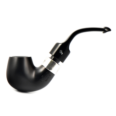 Курительная трубка Peterson De Luxe System Ebony 12.5 P_Lip, 9 мм