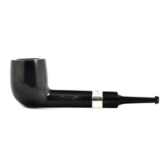 Курительная трубка Peterson Junior Ebony - Silver Mounted Straight Lovat, без фильтра