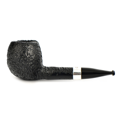 Курительная трубка Peterson - Junior - SandBlast - Silver Mounted - Short Apple, без фильтра