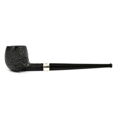 Курительная трубка Peterson - Junior - SandBlast - Silver Mounted - Straight Apple, без фильтра