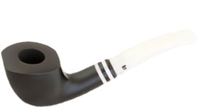 Курительная трубка Stanwell Black & White Black Mat 409