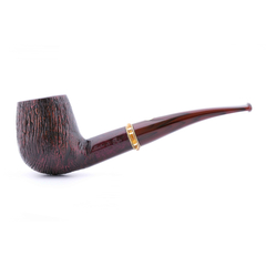 Курительная трубка Mastro de Paja Pettinata Classica с цветным кольцом, без фильтра M451-3