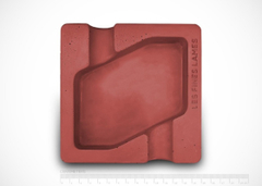 Пепельница DYAD - Red Concrete Ashtray (Красная)