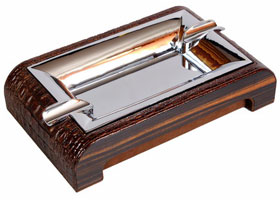 Пепельница настольная Gentili 930-Croco-Brown
