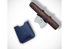 Подставка под сигару Le Petit - Petrol Blue Leather Cigar Stand (Синяя)