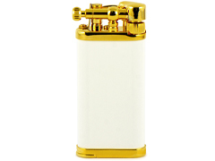 Зажигалка трубочная Im Corona - 64-5110 - Old Boy White Goldplated