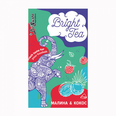 Бестабачная смесь Bright Tea Малина - Кокос 50 гр. вид 1