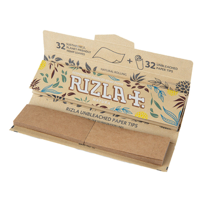 Бумага для самокруток Rizla+ King Size Natura + Filter Tips 32 шт. вид 1