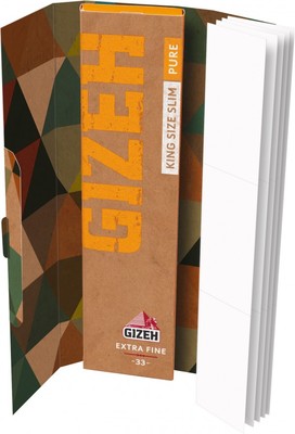 Бумага для самокруток Gizeh King Size Duo Slim Pure 34+34 вид 2