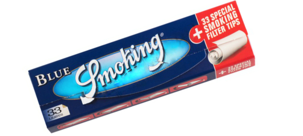 Бумага для самокруток Smoking King Size Blue + Filter Tips вид 1