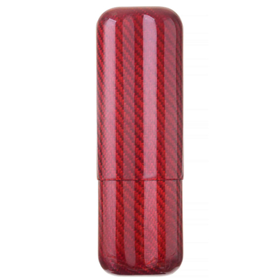 Чехол Lubinski на 2 сигары, красный карбон FK1382-4 вид 1