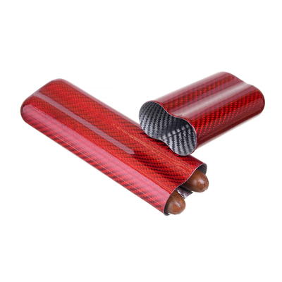 Чехол Lubinski на 2 сигары, красный карбон FK1382-4 вид 2