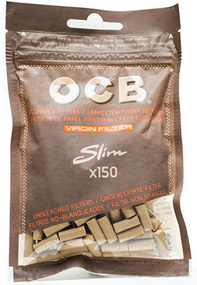 Фильтры для самокруток OCB Slim Unbleached 6 мм вид 1