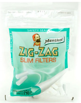 Фильтры для самокруток Zig-Zag Slim Menthol 6 мм вид 1