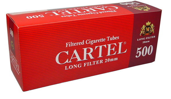 Гильзы для самокруток Cartel Longfilters 500 шт вид 1