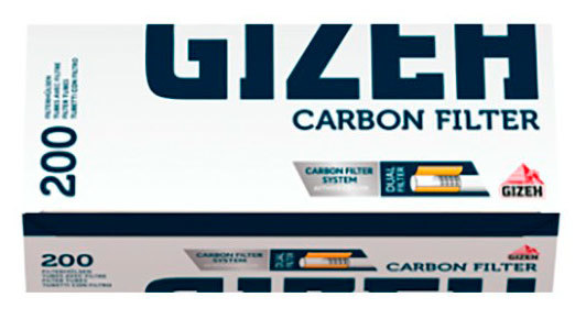 Гильзы для самокруток Gizeh Carbon Filter 200 вид 1