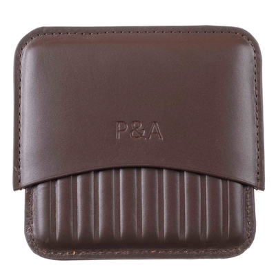 Сигаретница P&A на 10 штук, коричневая T114-Brown вид 1