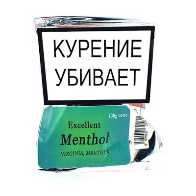 Сигаретный табак Excellent Menthol 100 гр. вид 1