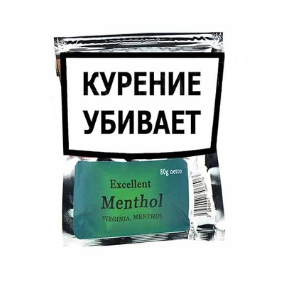 Сигаретный табак Excellent Menthol 80 гр. вид 1