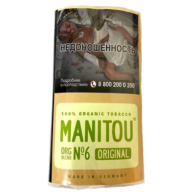 Сигаретный табак Manitou Organic Fine Green №6 вид 1