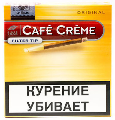 Сигариллы Cafe Creme Original Filter Tip вид 1