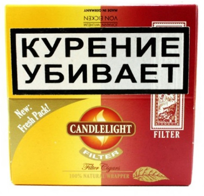 Сигариллы Candlelight Filter Assorty Vanilla+Cherry 25+25 (шт.) вид 1