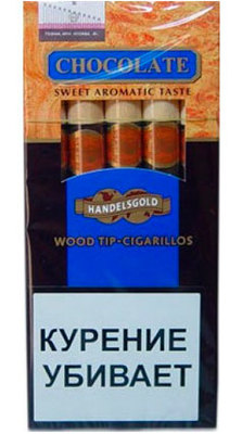 Сигариллы Handelsgold Chocolate Blue Wood Tip вид 1