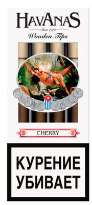 Сигариллы Havanas Wooden Tips Cherry 4 шт. вид 1