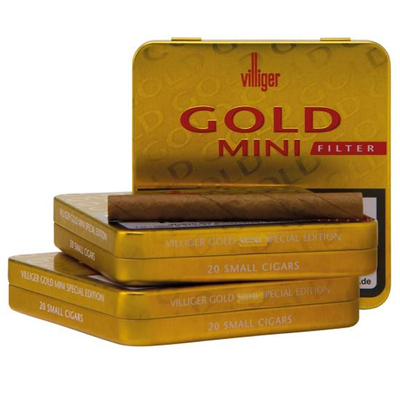 Сигариллы Villiger Gold Mini Filter 20 Cigarillos вид 1