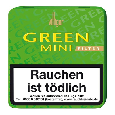 Сигариллы Villiger Green Mini Filter Lemon 20 Cigarillos вид 2