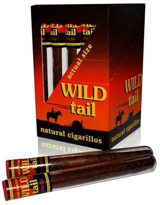 Сигариллы Wild Tail American Whiskey (в стеклянных тубах) 25шт. вид 2