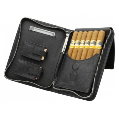 Сигарная сумка Adorini Cigar bag real leather Black Yarn 11394 11394 вид 1