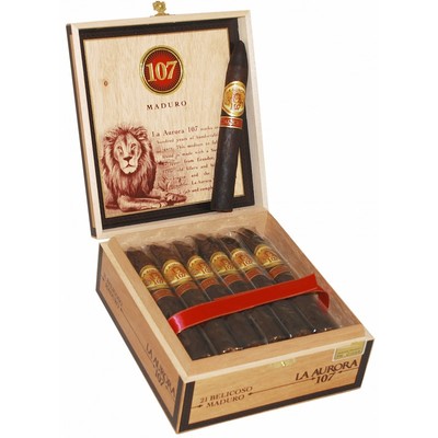 Сигары  La Aurora 107 Belicoso вид 2