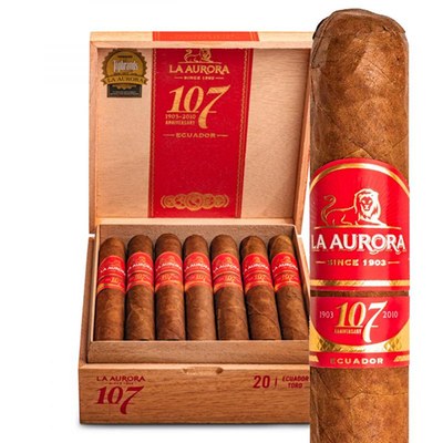 Сигары La Aurora 107 Ecuador Robusto вид 2