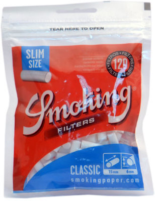 Фильтры для самокруток Smoking Slim Classic (Blue) вид 1