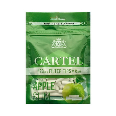 Фильтры для самокруток Cartel Slim Apple 120 вид 1