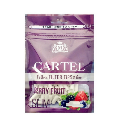 Фильтры для самокруток Cartel Slim Berry Fruit 120 вид 1