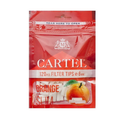 Фильтры для самокруток Cartel Slim Orange 120 вид 1