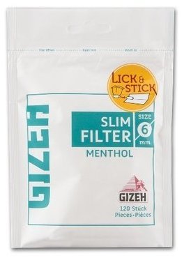 Фильтры для самокруток Gizeh Slim Filter Menthol 120 вид 1