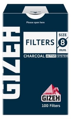 Фильтры для самокруток Gizeh Filters Charcoal 100 вид 1