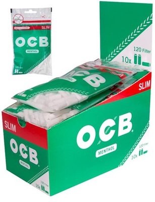 Фильтры для самокруток OCB Slim Menthol  15 X 6mm вид 1