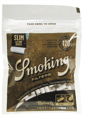 Фильтры для самокруток Smoking Slim Brown вид 1