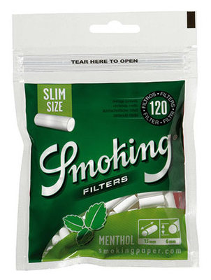 Фильтры для самокруток Smoking Slim Menthol вид 1